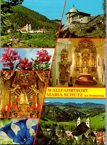 5836 - Niederösterreich - Maria Schutz am Semmering , Wallfahrtskirche , Bergkirche am Sonnwendstein - nicht gelaufen