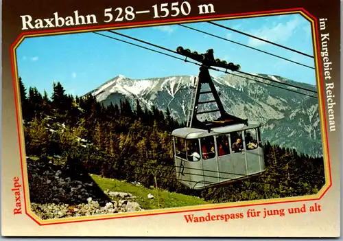 5848 - Niederösterreich - Reichenau , Raxbahn , Raxalpe , Seilbahn , Gondel - nicht gelaufen
