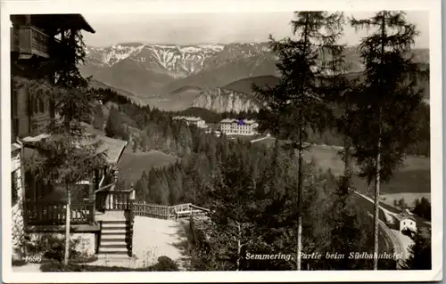 5851 - Niederösterreich - Semmering , Partie beim Südbahnhotel - gelaufen 1949