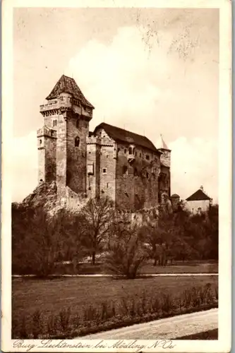 5852 - Niederösterreich - Mödling , Burg Lichtenstein - gelaufen 1930