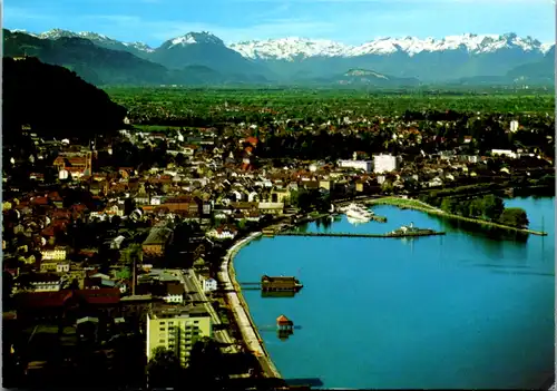 5853 - Vorarlberg - Bregenz am Bodensee mit Schweizer Bergen - gelaufen 1989