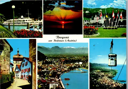 5856 - Vorarlberg - Bregenz am Bodensee , Mehrbildkarte - gelaufen 1976