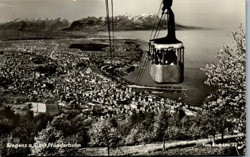 5864 - Vorarlberg - Bregenz am Bodensee mit Pfänderbahn - gelaufen 1958