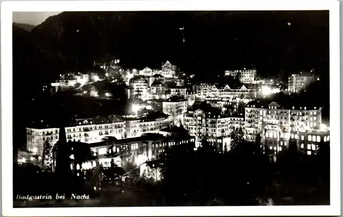 5886 - Salzburg - Badgastein bei Nacht , Bad Gastein - gelaufen