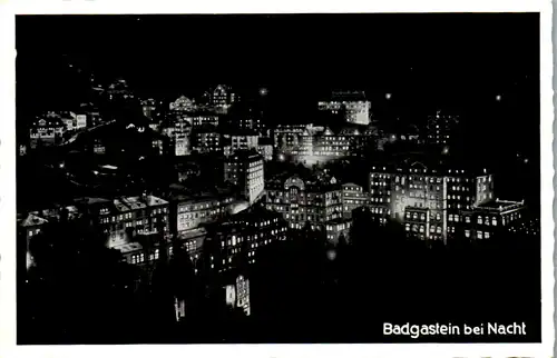 5887 - Salzburg - Badgastein bei Nacht , Bad Gastein - gelaufen