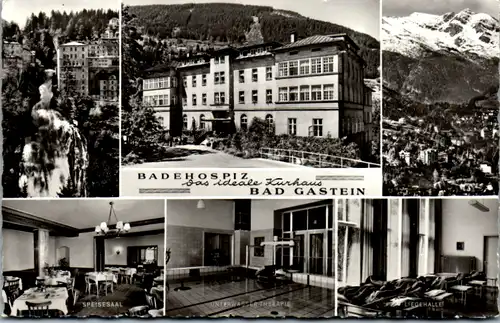 5888 - Salzburg - Bad Gastein , Badehospiz , Kurhaus , Mehrbildkarte - gelaufen