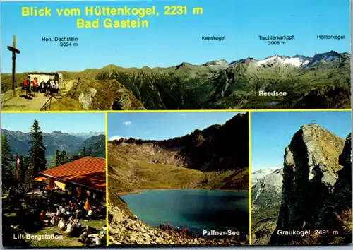 5895 - Salzburg - Bad Gastein , Hüttenkogel , Gasteinertal , Badgastein , Reedsee , Palfner See , Mehrbildkarte - nicht gelaufen