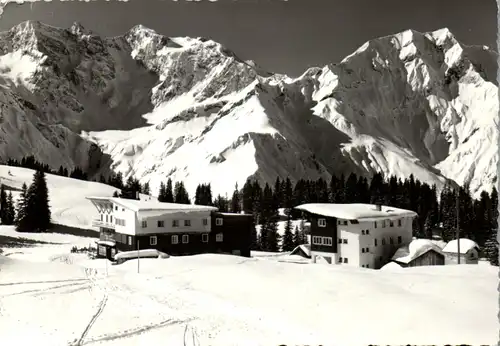 5906 - Vorarlberg - Schröcken , Hotel Körbersee Braunarlspitze - gelaufen 1957