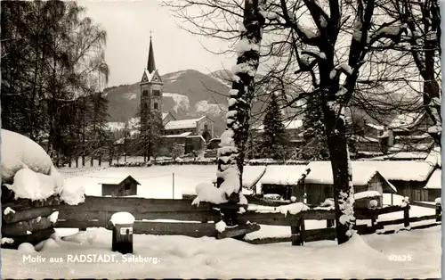5914 - Salzburg - Radstadt , Motiv , Winter - gelaufen 1958