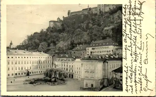 5919 - Salzburg - Salzburg , Kapitelschwemme , Kapitelplatz - gelaufen 1935