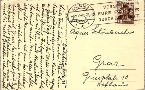 5919 - Salzburg - Salzburg , Kapitelschwemme , Kapitelplatz - gelaufen 1935