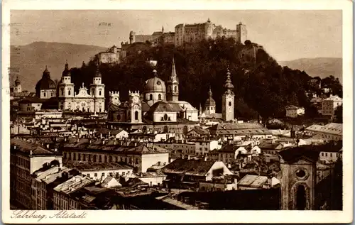 5923 - Salzburg - Salzburg , Altstadt - gelaufen 1930