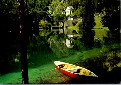 5949 - Tirol - Nassereith , Hotel Schloß Fernsteinsee , Ruderboot - gelaufen 1969