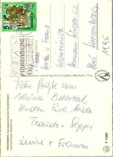 5956 - Tirol - Finkenberg , Zillertal , Panorama - gelaufen 1995