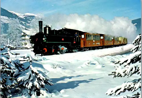 5985 - Tirol - Zillertalbahn , Eisenbahn , Zug - gelaufen 2003