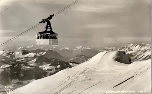 5987 - Tirol - Kitzbüheler Hornbahn , Seilbahn , Gondel - gelaufen 1960