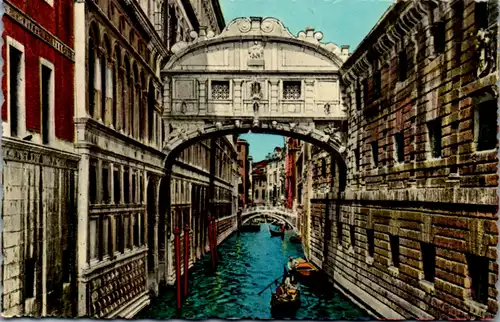 6017 - Italien - Venezia , Ponte die Sospiri - nicht gelaufen