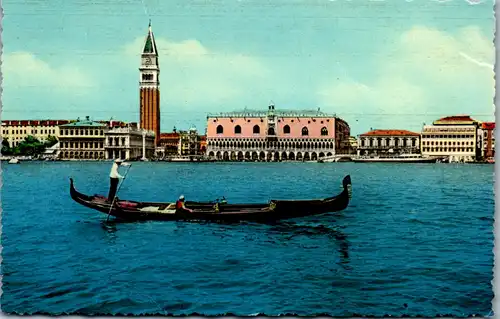 6019 - Italien - Venezia , Panorama , Gonolieri , Gondel - nicht gelaufen