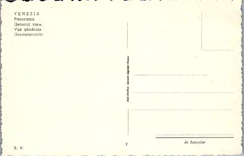 6019 - Italien - Venezia , Panorama , Gonolieri , Gondel - nicht gelaufen