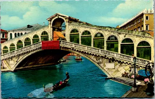 6020 - Italien - Venezia , Ponte di Rialto - nicht gelaufen