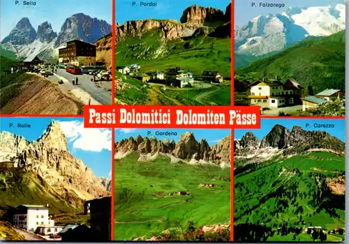 6028 - Italien - Passi Dolomitici , Dolomiten Pässe , Sella , Pordoi , Falzarego , Rolle , Gardena , Carezza - gelaufen