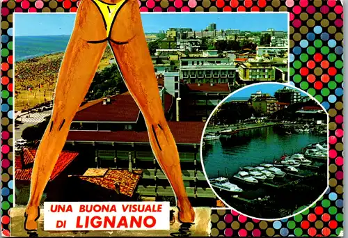 6030 - Italien - Lignano , Una buona Visuale - gelaufen