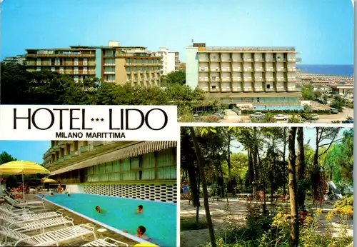 6034 - Italien - Milano Marittima , Hotel Lido - gelaufen 1998