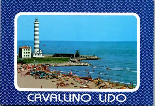 6038 - Italien - Cavallino , Lido , Strand , Leuchtturm - gelaufen 1997