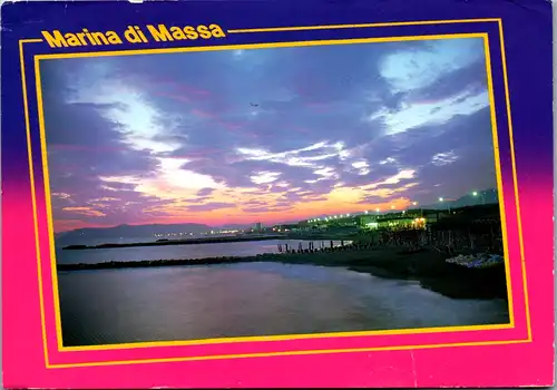 6054 - Italien - Marina di Massa , Notturno , bei Nacht - gelaufen 1995