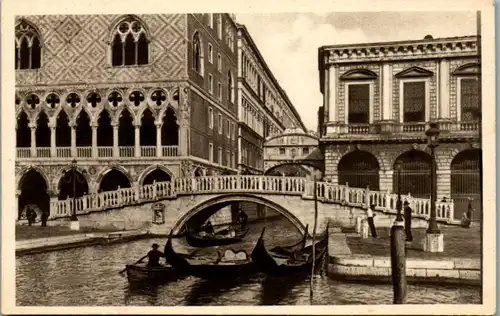 6060 - Italien - Venezia , Ponte della Paglia e Ponte die Sospiri - nicht gelaufen 1932