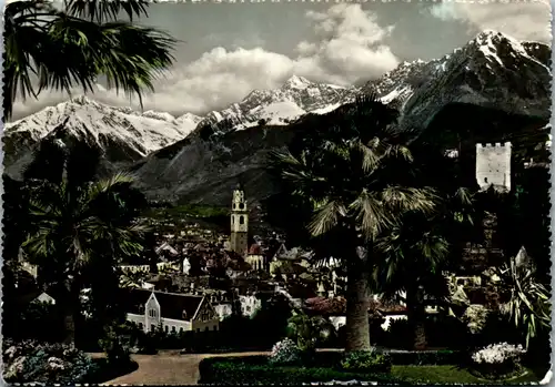 6070 - Italien - Merano , Meran , Panorama - gelaufen 1955