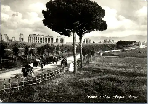 6073 - Italien - Roma , Via Appia Antica , Rue Appiene - gelaufen 1960