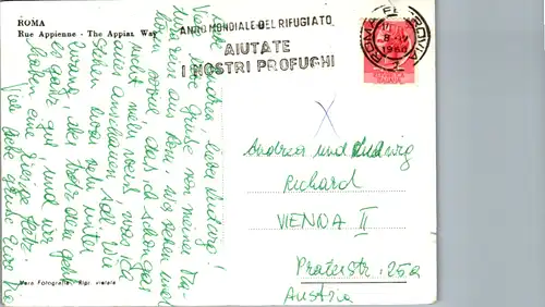 6073 - Italien - Roma , Via Appia Antica , Rue Appiene - gelaufen 1960