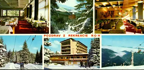 6082 - Slowakei - Niedere Tatra , Nizke Tatry , Zotavovna ROH , Slovenske narodne povstanie - gelaufen 1973