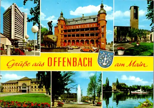 6133 - Deutschland - Offenbach am Main , Mehrbildkarte - gelaufen 1988