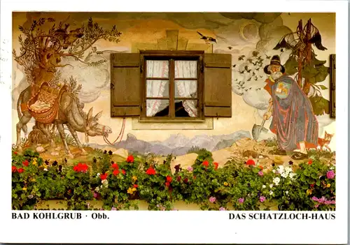 6142 - Deutschland - Bad Kohlgrub , Das Schatzloch Haus , Venediger Mannl - gelaufen 1995