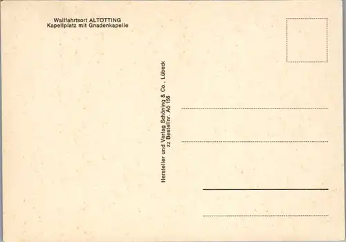 6180 - Deutschland - Altötting , Wallfahrtsort , Kapellplatz mit Gnadenkapelle - nicht gelaufen