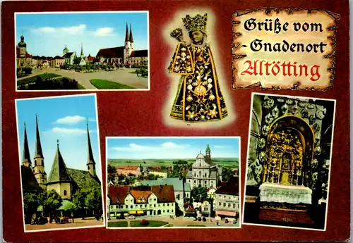 6181 - Deutschland - Altötting , Wallfahrtsort , Mehrbildkarte - nicht gelaufen