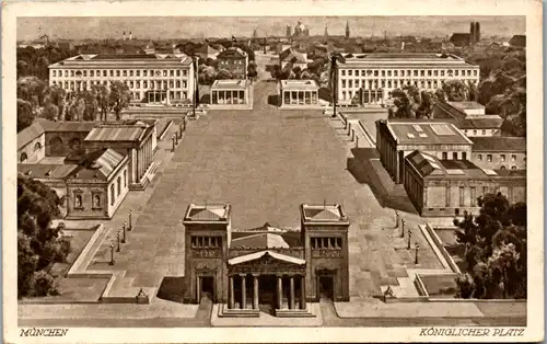 6183 - Deutschland - München , Königlicher Platz , München Nr. 1 - gelaufen 1938