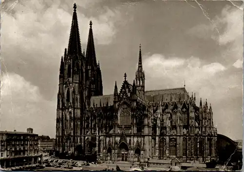 6184 - Deutschland - Köln am Rhein , Dom , Südseite - gelaufen 1958