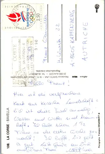 6193 - Frankreich - La Corse , Korsica , Bavella - gelaufen 1990