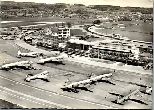 6205 - Schweiz - Zürich , Flughafen Kloten - gelaufen 1958