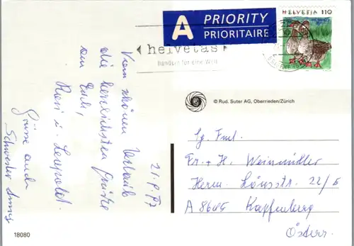 6209 - Schweiz - Zürichsee , Richterswill , Rapperswill , Horgen , Pfäffikon , Mehrbildkarte - gelaufen 1997