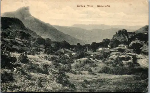 6252 - Indien - Khandalla , Dukes Nose - gelaufen 1912