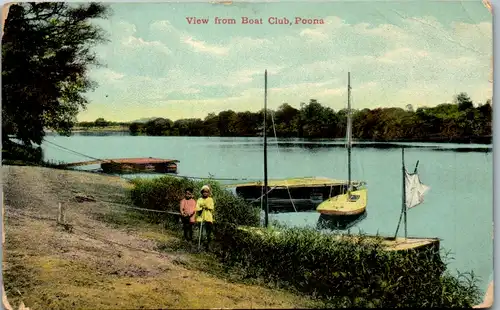 6272 - Indien - Poona , Pune , View from Boat Club - gelaufen 1912