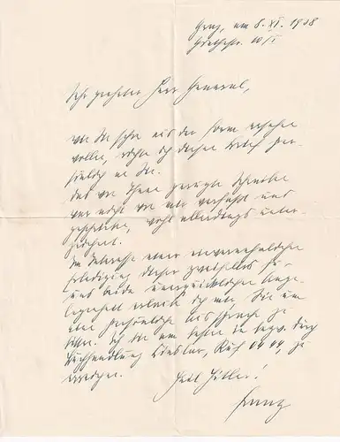 6301 - Österreich - Graz , Brief v. 1938