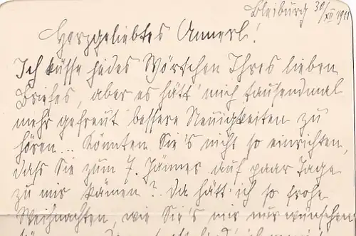 6313 -  - Brief Herkunft unbekannt v. 1911