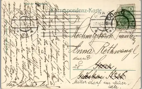 6320 - Tschechoslowakei - Czech , Göding , Schloss - gelaufen 1907