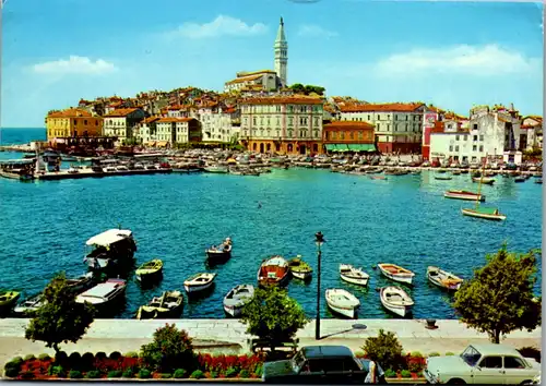 6324 - Kroatien - Rovinj , Panorama - gelaufen 1971