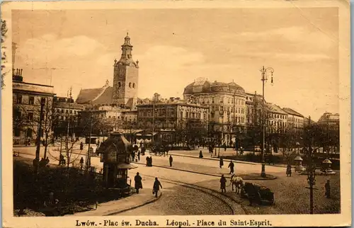 6340 - Ukraine - Lwów , Lwiw , Lemberg , Plac sw. Ducha. , Leopol. - Place du Saint Esprit  - gelaufen 1913
